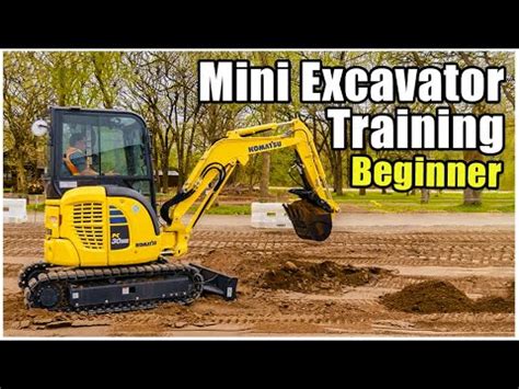 how to drive a mini excavator video|mini excavator training for beginner.